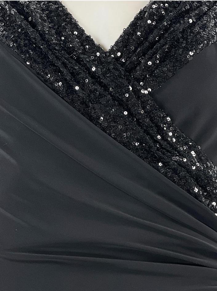 Vestido Lauren Ralph Lauren Paetês Preto