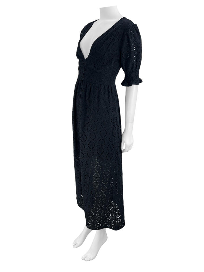 Vestido Le Lis Blanc Algodão Rendado Preto - JCM290 Original | Etiqueta ...