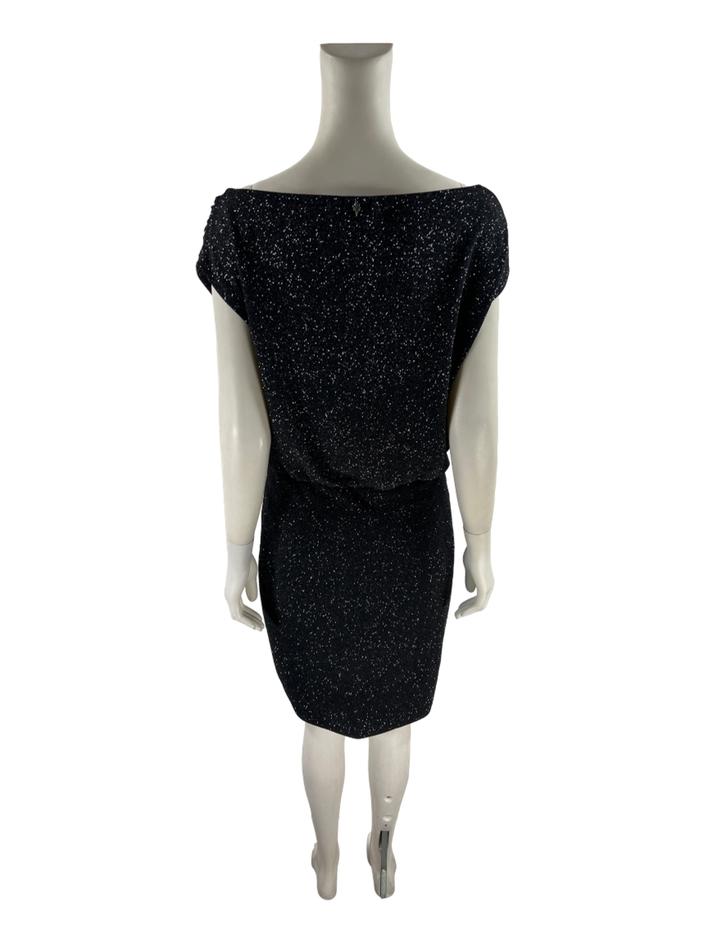 Vestido Le Lis Blanc Tecido Preto Brilho - ABMZ12 Original | Etiqueta Única
