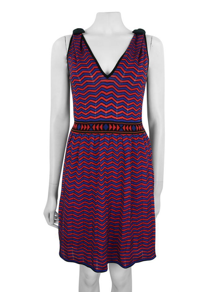 Vestido M Missoni Tricô Colorido