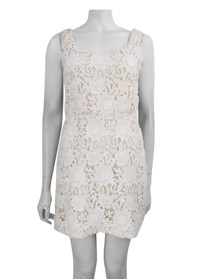Vestido Prada Renda Off-White