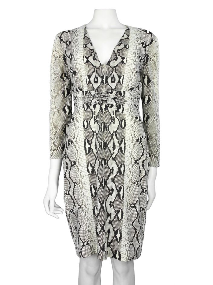 Vestido Roberto Cavalli Midi Cobra Original - CHQ143 | Etiqueta Única