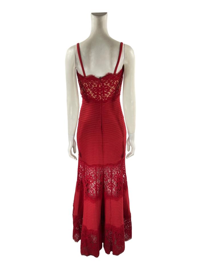 Vestidos Tadashi Shoji Tadashi Shoji Lace Gown One Shoulder Women Dresses