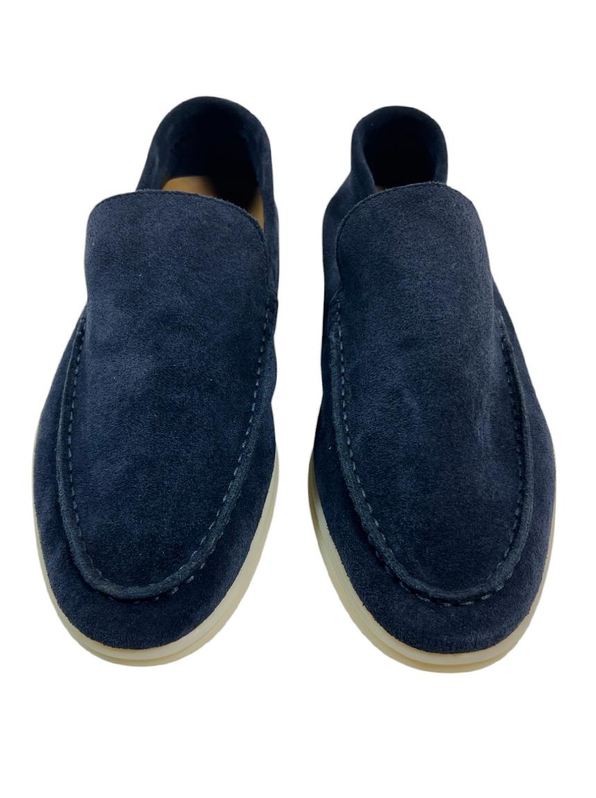 Loafer Loro Piana Camur a Azul Marinho CRHE11 Original Etiqueta nica loafer-loro-piana-camur-a-azul-marinho-crhe11-original-etiqueta-nica
