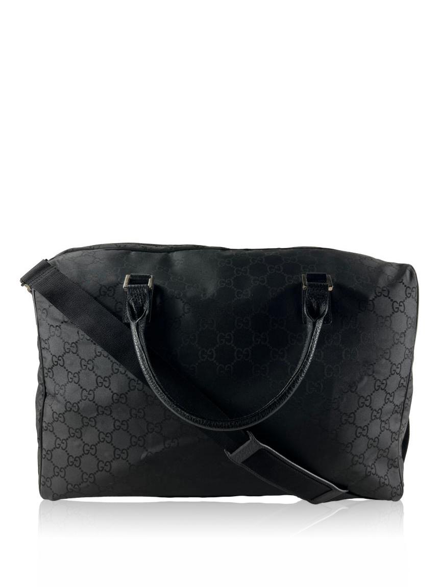 gucci mala gucci carryall duffel nylon preta black