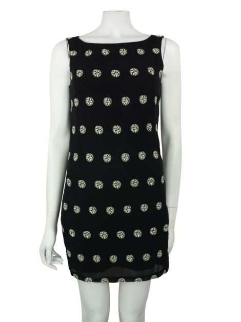 Vestido Karen Millen Preto Estampado