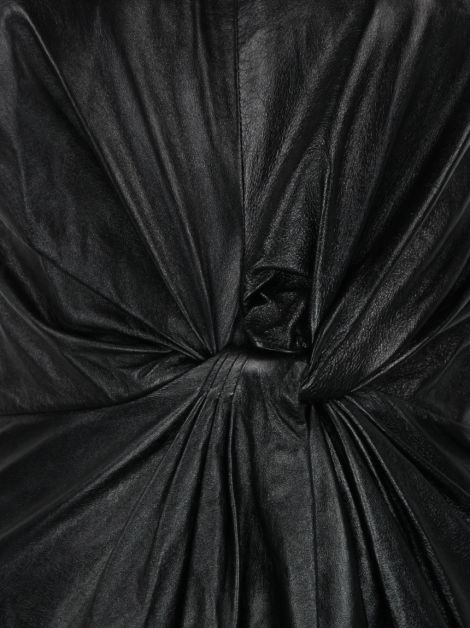Vestido Vionnet Couro Preto