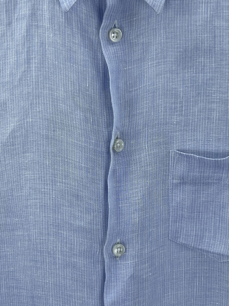 Camisa Vilebrequin Linho Azul