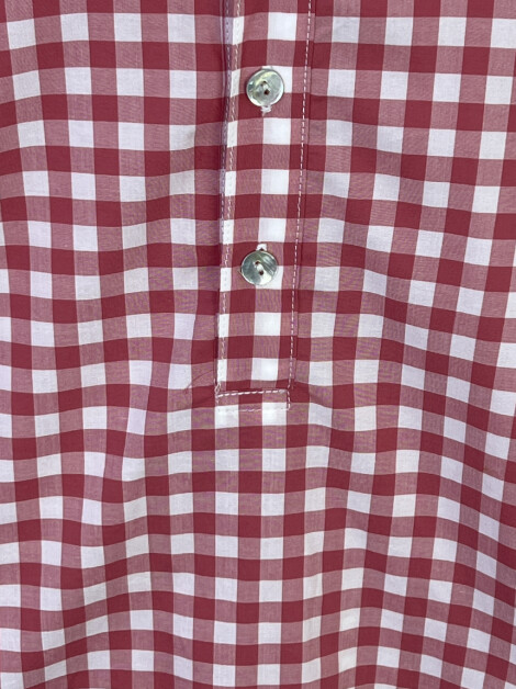 Camisa Rose & Bleu Xadrez Vermelha