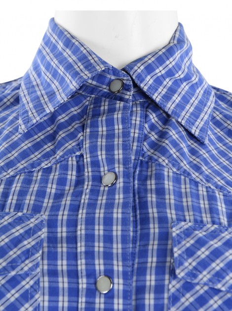 Camisa Thorrè Estampa Xadrez Azul