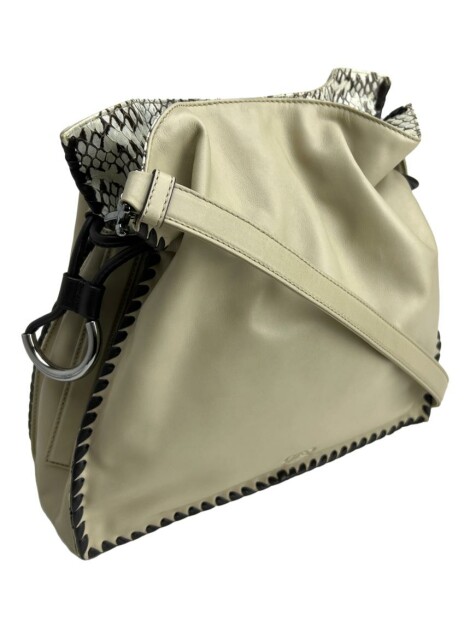 Bolsa com Alça Loewe Bucket Couro Bege