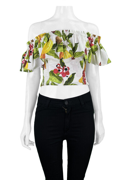 Blusa Isolda Top Babados Guarana