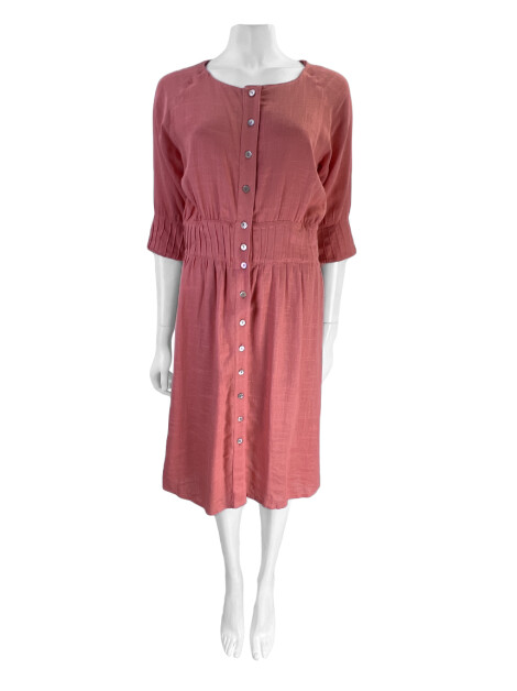 Vestido Olympiah Midi Tecido Coral
