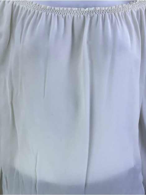 Blusa Maje Seda Off White