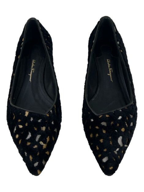 Sapato Salvatore Ferragamo Veludo Preto