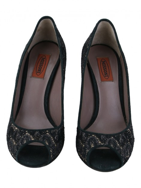 Sapato Missoni Renda Preto