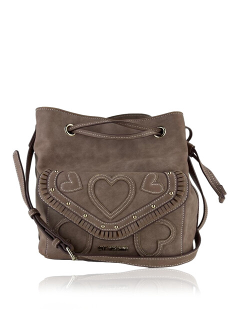 Bolsa Love Moschino Bucket Marrom