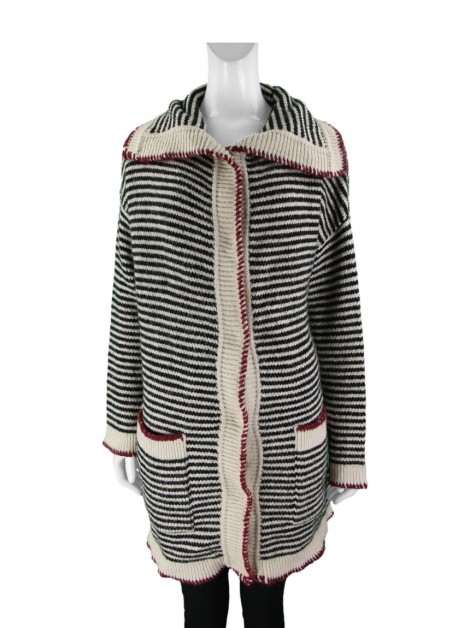 Casaco Cris Barros Tricot Bicolor