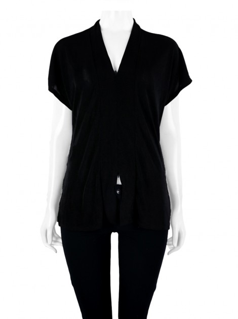 Blusa Alcaçuz Tecido Preto