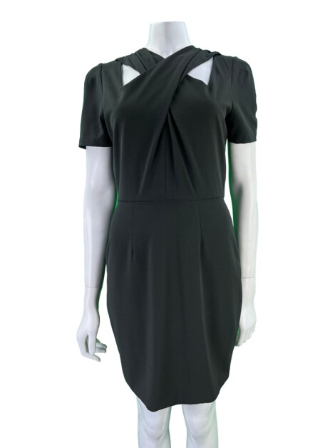 Vestido A.L.C. Tecido Preto Recortes