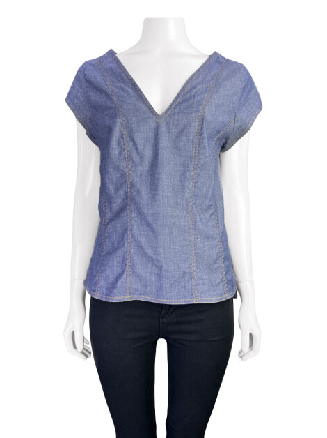 Blusa Sophia Hegg Evasê Jeans