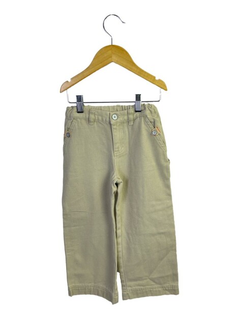 Calça Petit Bateau Texturizada Bege