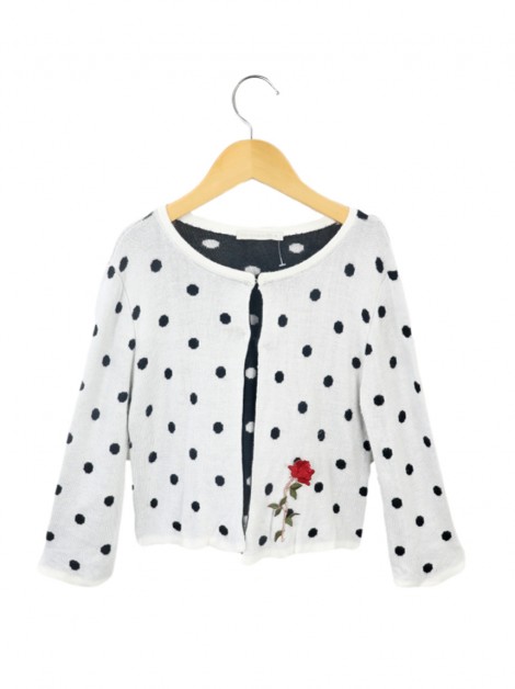 Cardigan Silmara Polka Dot Bicolor