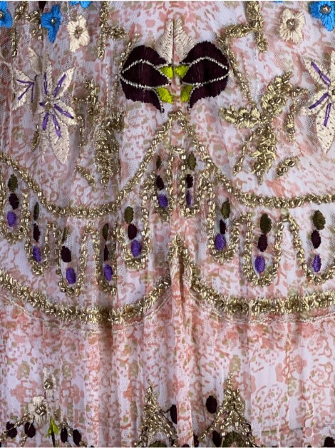 Vestido Free People Rosalie Bordado Multicolor