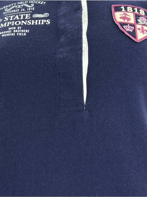Vestido Brooks Brothers Canelado Azul Marinho