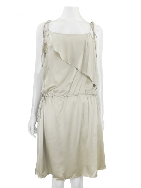 Vestido Maria Garcia Assimétrico Taupe