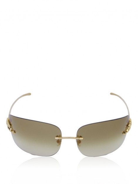 Óculos Cartier Panthere De Dourado