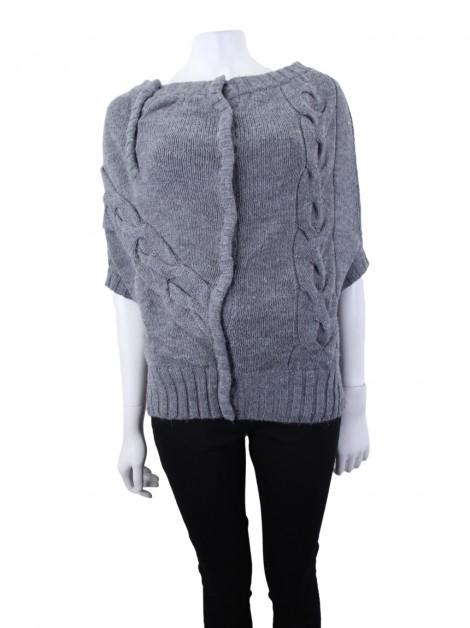 Blusa Maria Bonita Tricô Cinza