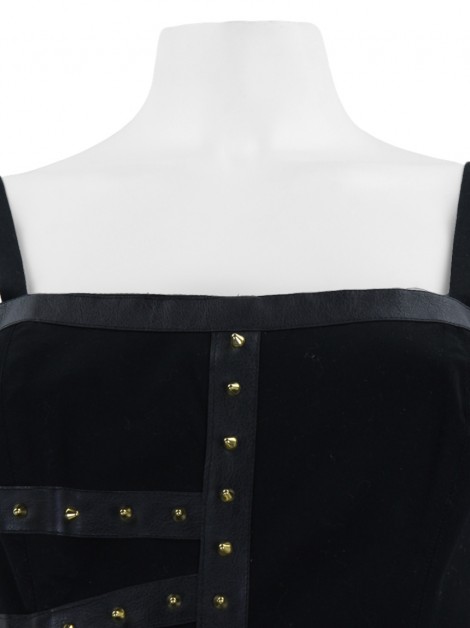 Vestido 284 Plissado Studs