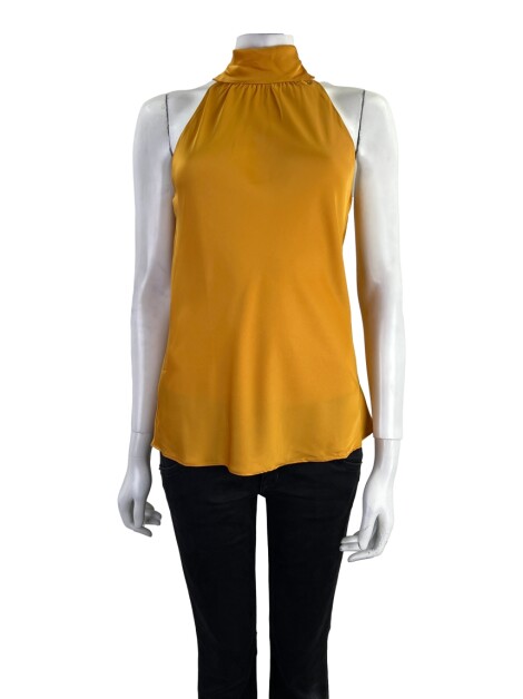 Blusa Lucidez Tecido Laranja