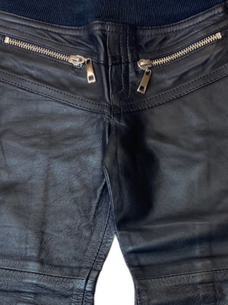 Calça Clé Couro Preto