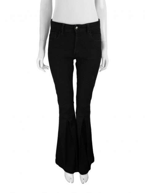 Calça Lu Monteiro Flare Denim Preto