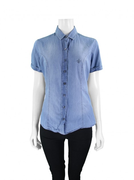 Camisa Dudalina Jeans Azul Claro