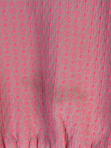 Vestido United Colors Of Benetton Texturizado Rosa Infantil