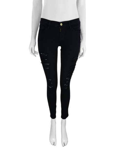 Calça FRAME Le Skinny de Jeanne Preta