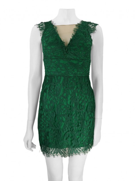 Vestido Mabel Magalhães Renda Verde