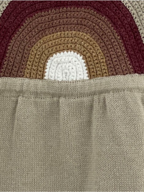 Body Paola Bimbi Tricot Rainbow Bege