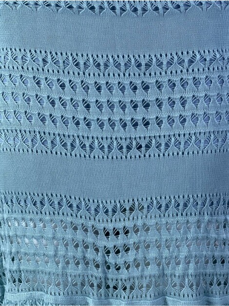 Saia Garnús Tricot Azul