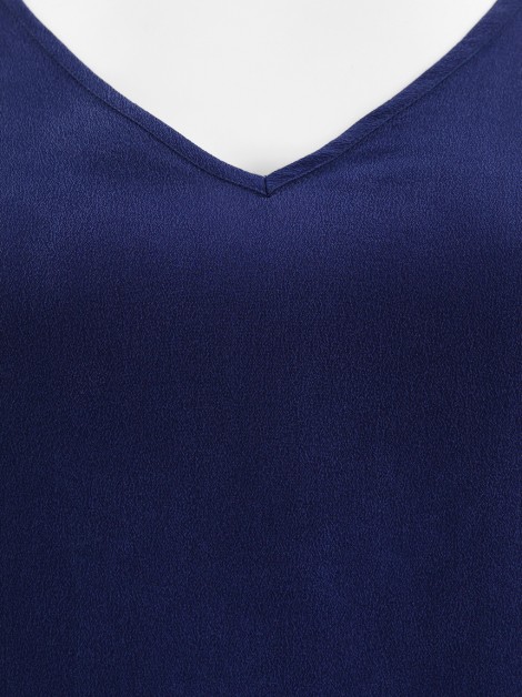 Blusa Sardina Seda Marinho