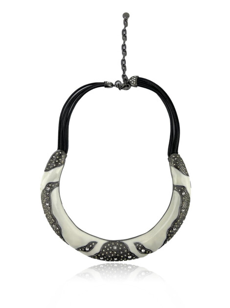 Colar Camila Klein Strass Branco