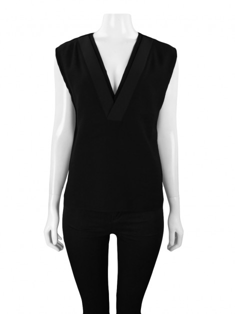 Blusa Teti Gio Gola V Preta