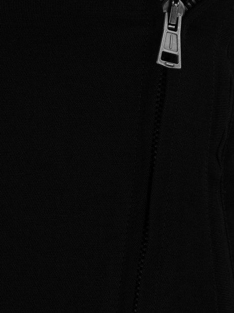 Jaqueta Ann Demeulemeester Biker Tecido Preto