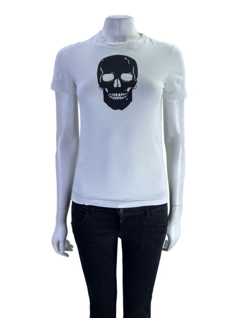 Blusa Herchcovitch; Alexandre Estampa Skull Branca