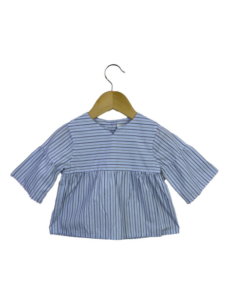 Blusa Trousseau Petit Listras Azul
