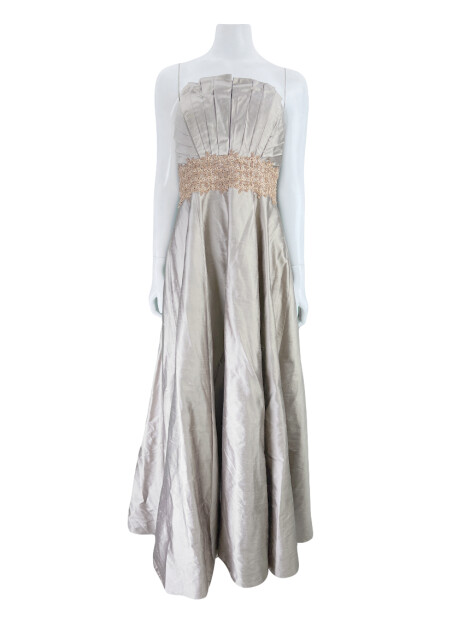 Vestido de Festa Arthur Caliman Bordado Bronze