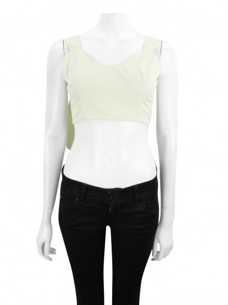 Blusa Wymann Cropped Amarelo